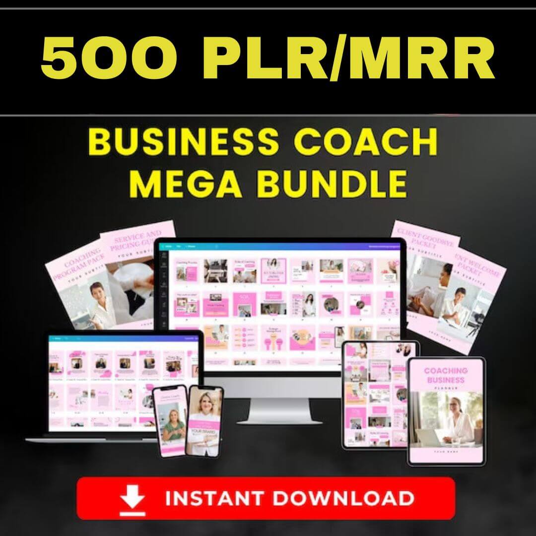 500 PLR Templates l PLR Business Bundle l Social Media Posts, Story, Carousel