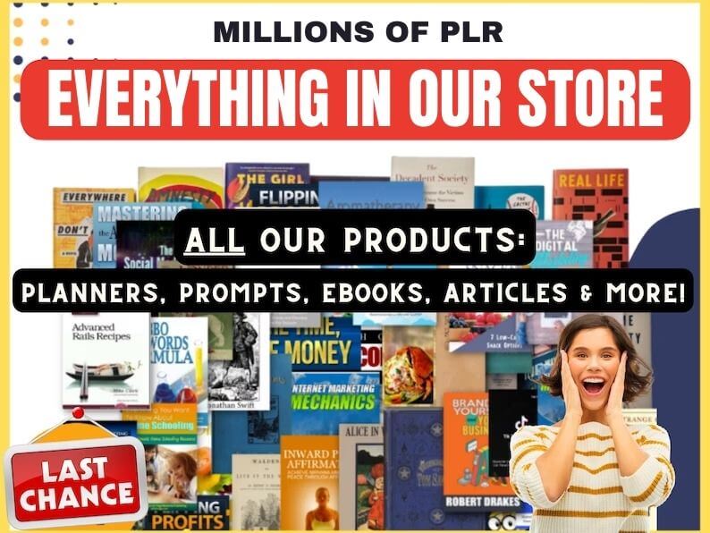 (SALE!!) Purchase Our Entire Store W/Master Resell Rights!! 🔥| Instant Download