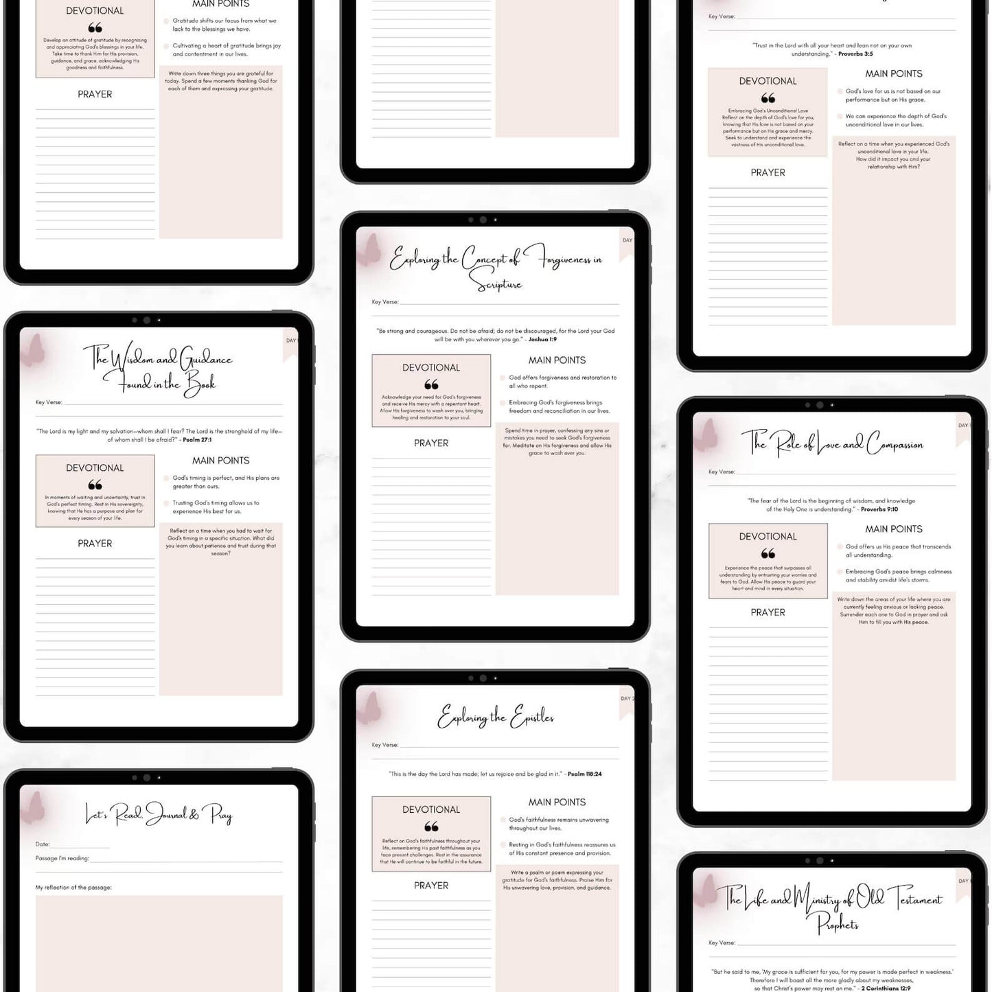 Printable Prayer Journal & Bible Study Guide