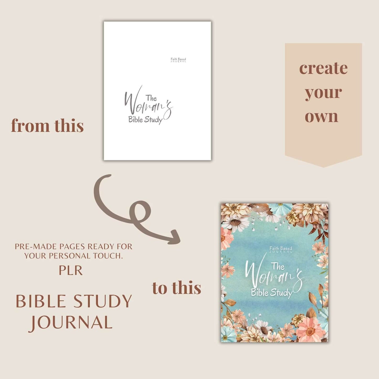 Printable Faith-Filled Prayer Journal Bundle: PLR Bible Study Guide, S.O.A.P. Sheets & More for Deepening Your Spiritual Journey