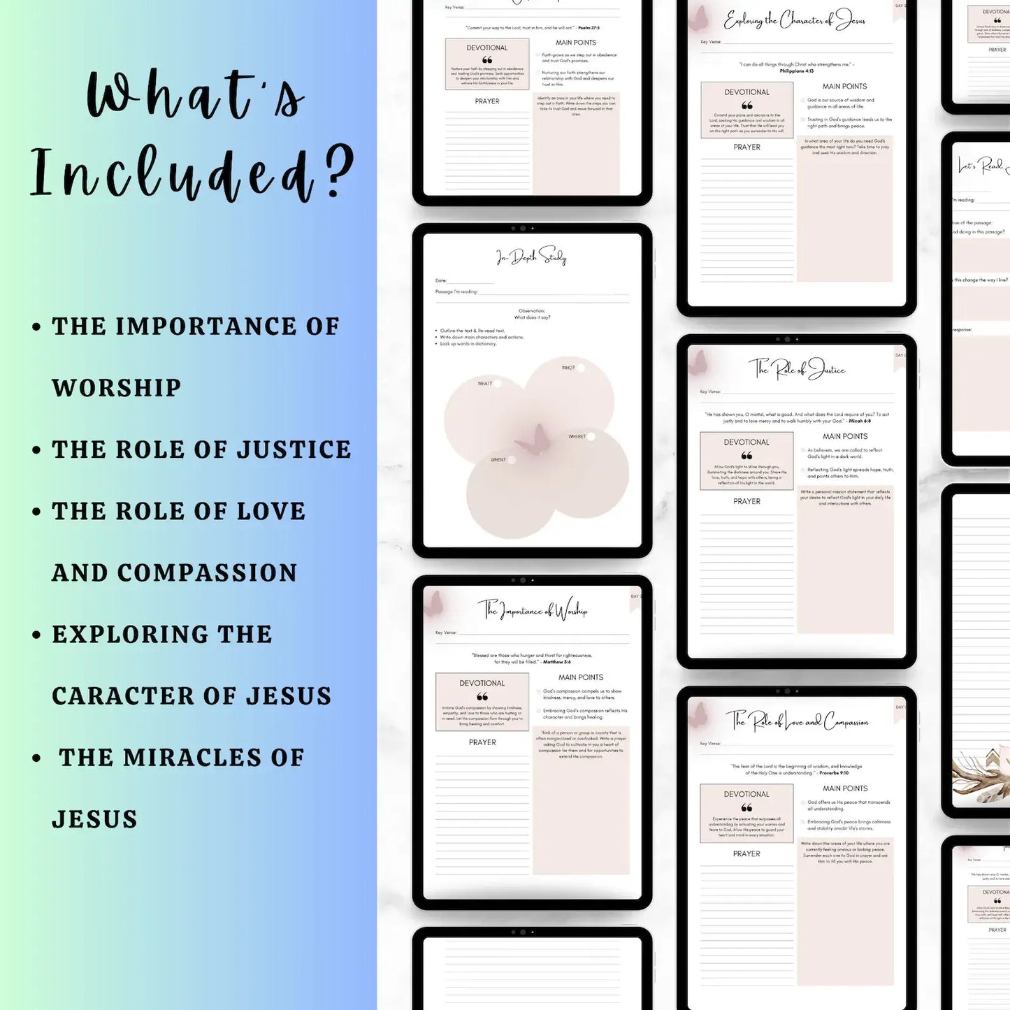 Printable Prayer Journal & Bible Study Guide
