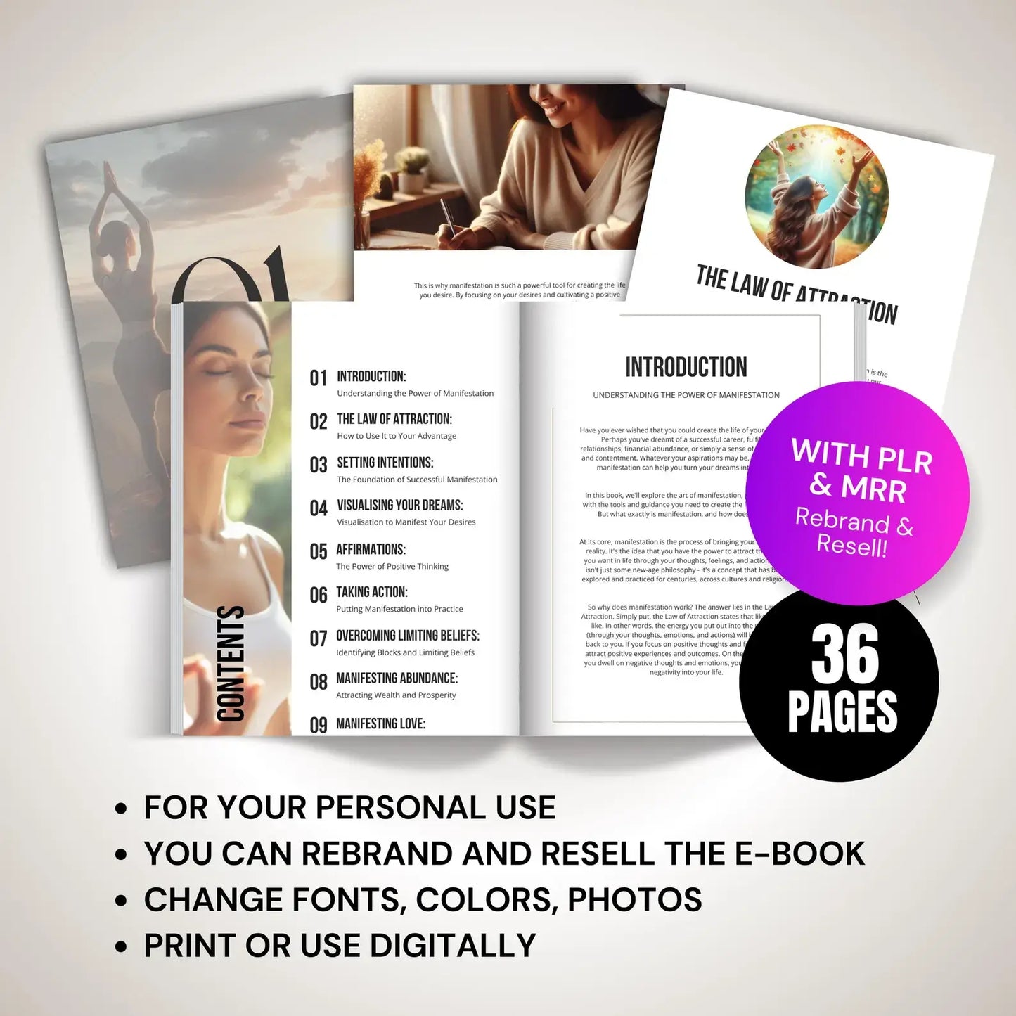 PLR Manifestation E-Book with Master Resell Rights