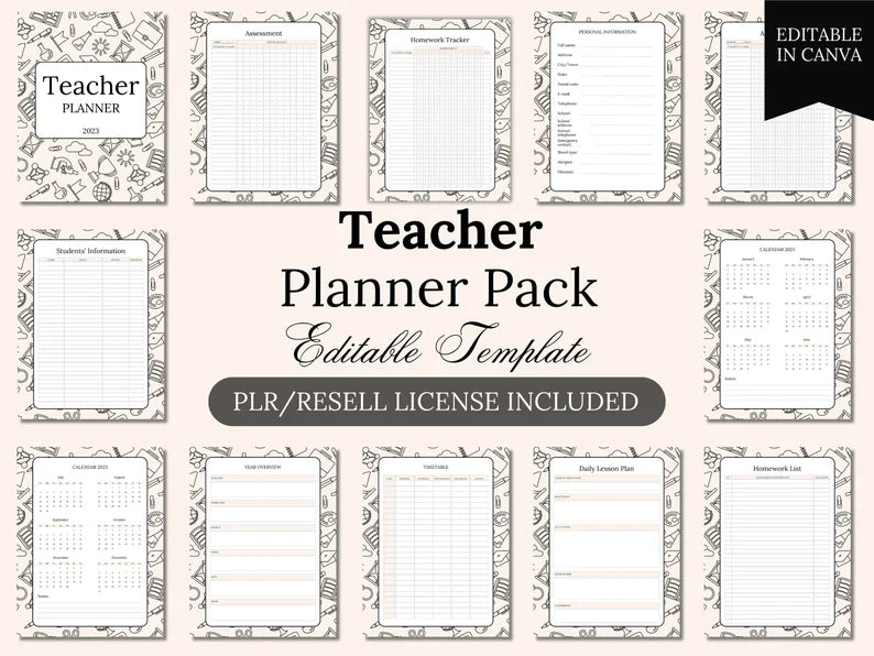 200 Pages Mega-Pack PLR Planners & Templates
