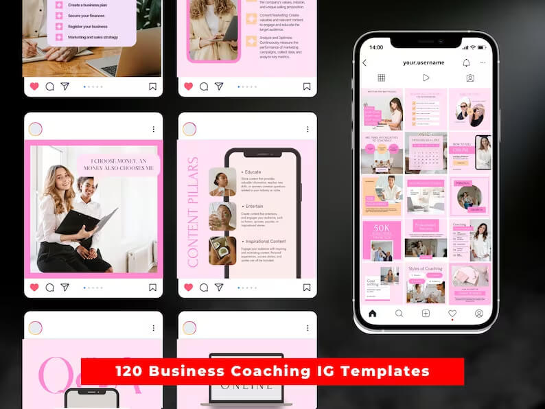 500 PLR Templates l PLR Business Bundle l Social Media Posts, Story, Carousel