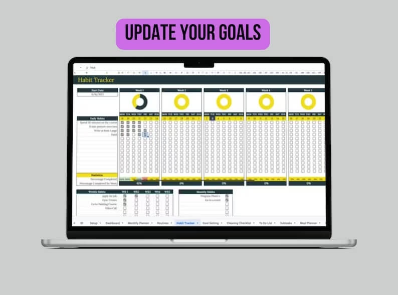 400 Google Sheets & Planners: The Ultimate Life Planner, Meal Planning, Habit Tracker, Bucket List, Fitness Planner, To Do List (with Resell Rights)