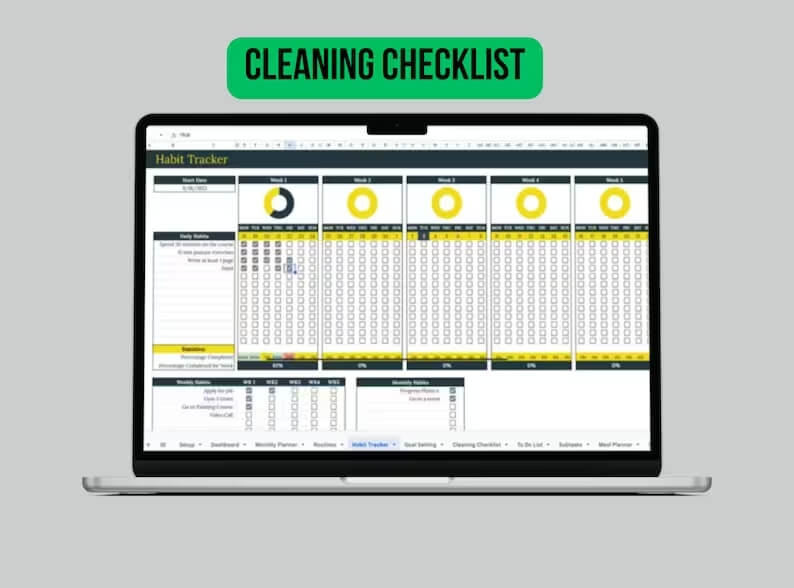 400 Google Sheets & Planners: The Ultimate Life Planner, Meal Planning, Habit Tracker, Bucket List, Fitness Planner, To Do List (with Resell Rights)