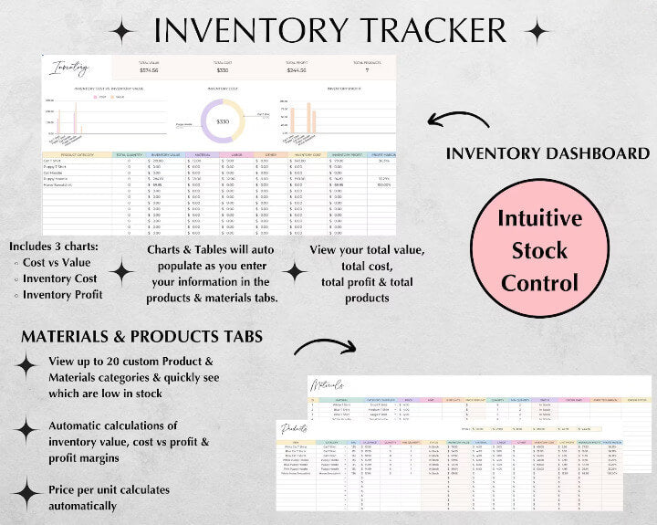 PLR Bookkeeping Spreadsheets