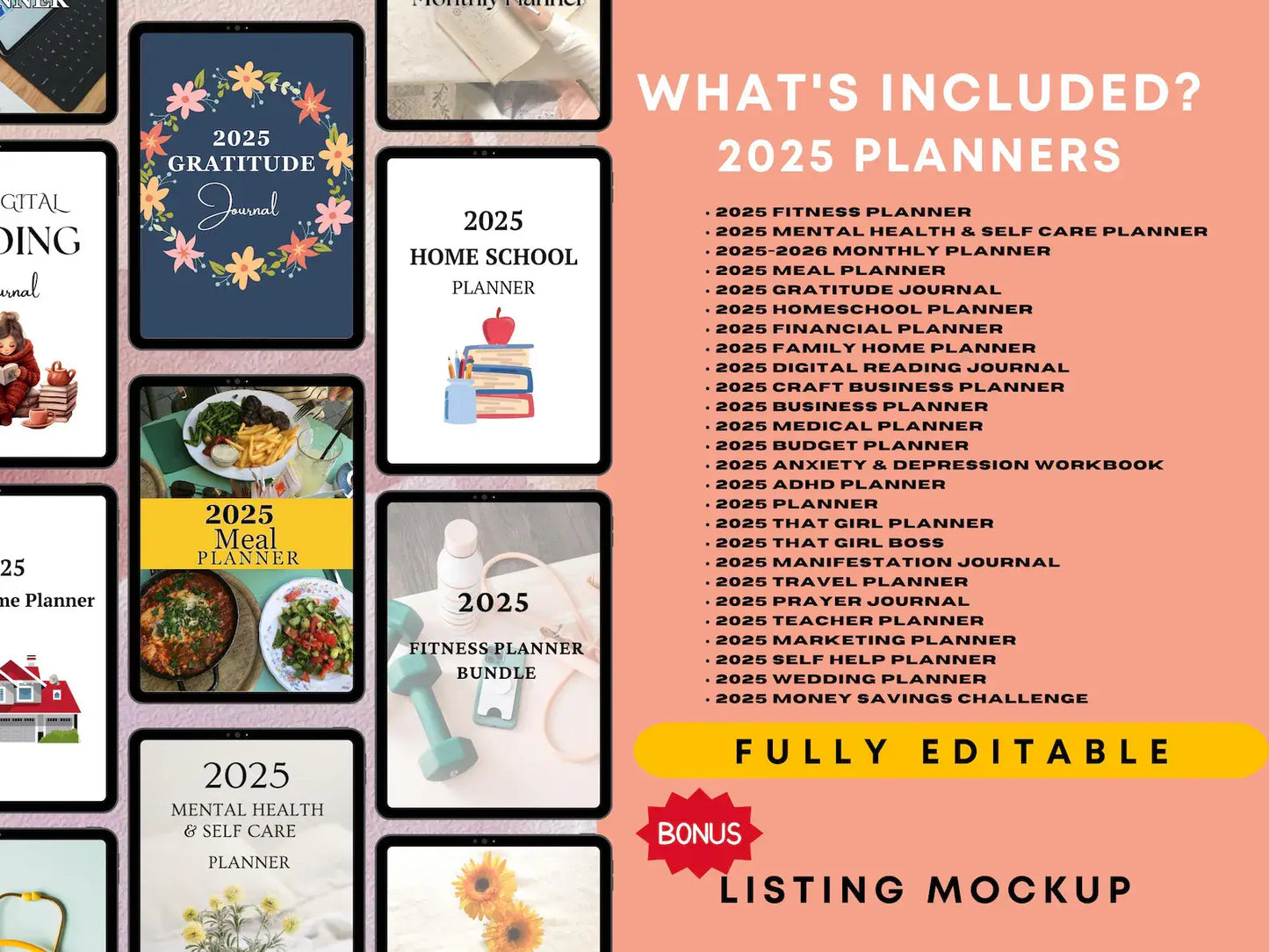 2025 PLR Planners, Templates, Journals & Trackers with Resell Rights